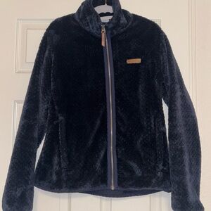 Columbia Navy Blue Fireside Fleece Zip-Up Jacket